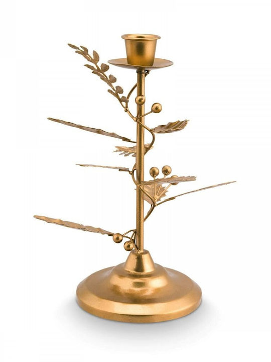 PiP Studio Candle Holder Glass in Gold Color 12cm 1pcs