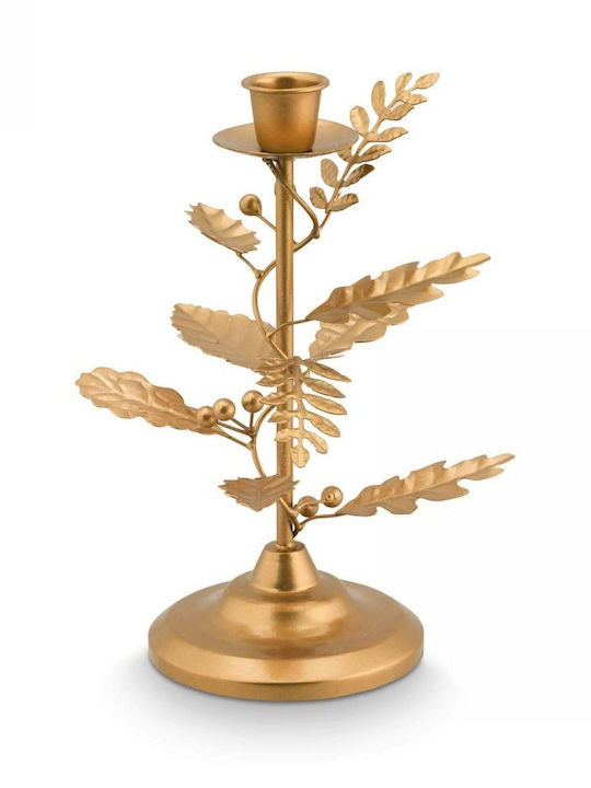PiP Studio Candle Holder Glass in Gold Color 12cm 1pcs