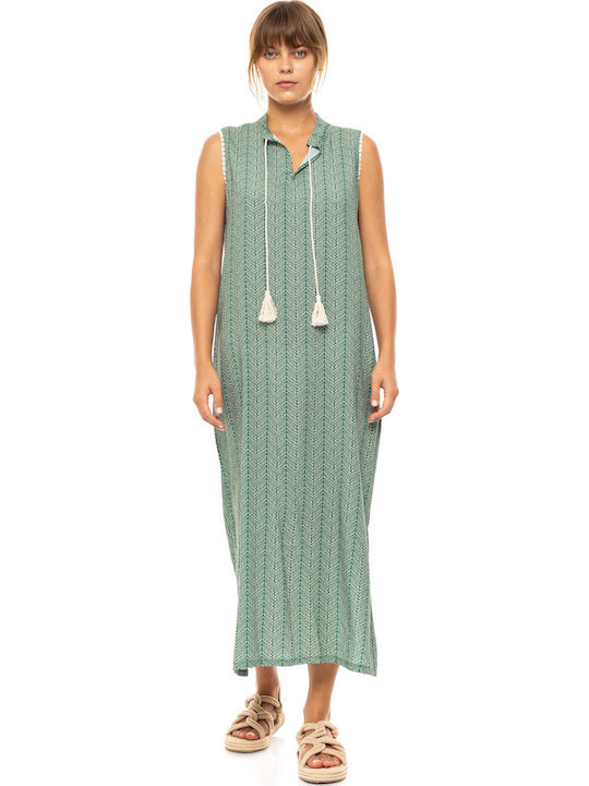 Pink Label Φόρεμα Παραλίας Jugle Green Pink Label Φόρεμα Παραλίας Jugle Green