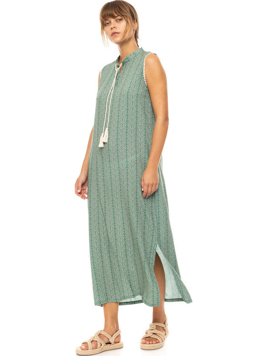 Pink Label Women's Maxi Dress Beachwear Jugle Green