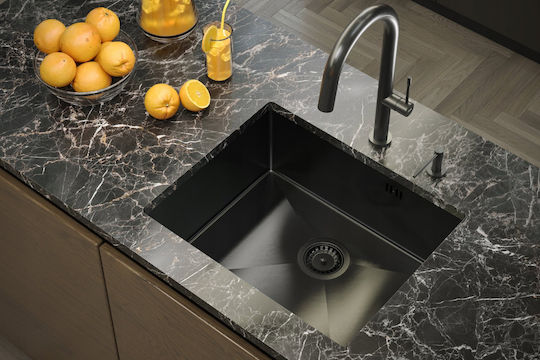 GraniteQ Anthony Drop-In Sink Inox W54xD44cm Gray