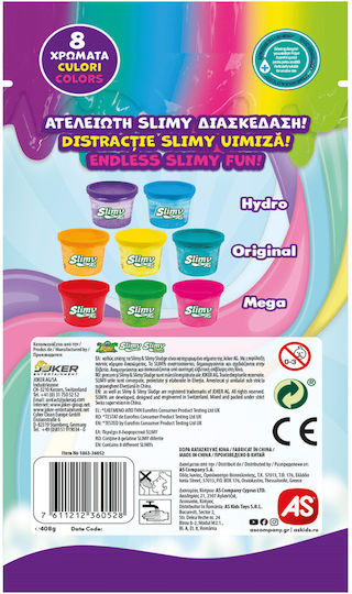 AS Slime Slimy Σετ για Παιδιά 3+ Ετών 8τμχ