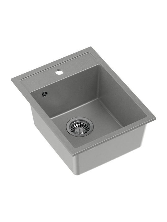 Quadron Drop-In Spüle aus Verbundgranulat B39xT50cm Gray