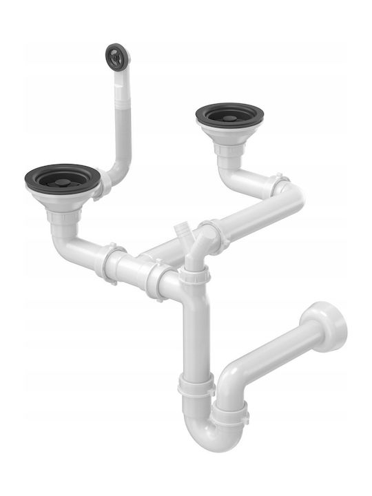 GraniteQ Drop-In Chiuvetă din Granit Sintetic L78xW50cm Gri