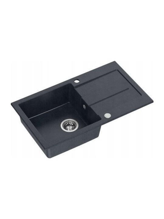 GraniteQ Drop-In Sink Synthetic Granite W78xD45cm Gray