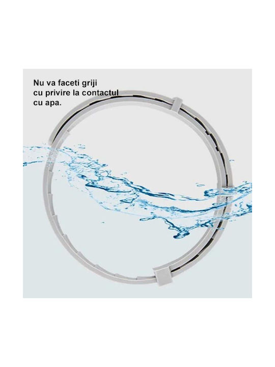 Zgarda Antiparazitară Câini Pisici Pe Bază De Uleiuri Vegetale Protecție Anti-purici Căpușe Până La 8 Luni Fără Alergeni 62x1.5 Cm Silicon Gri