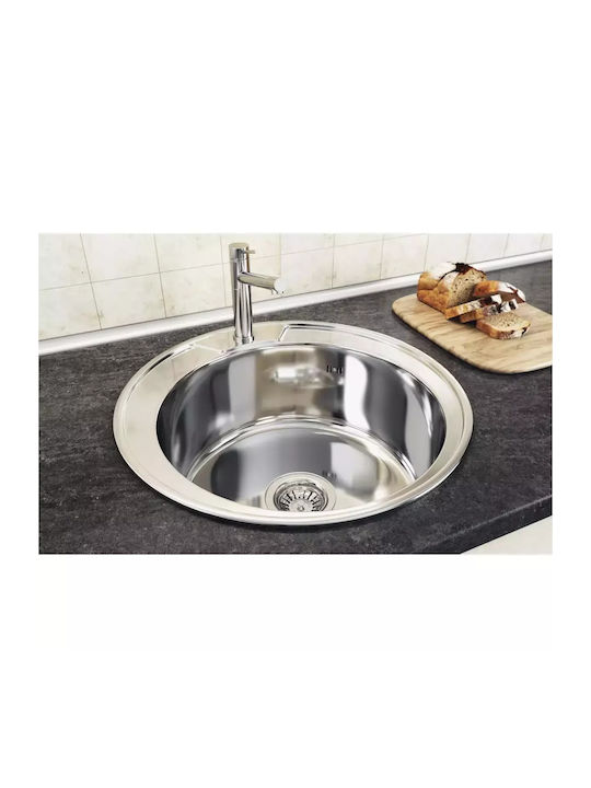 Freddo Sn7000/q32 Ένθετος Νεροχύτης Inox Μ49xΠ49cm Γκρι