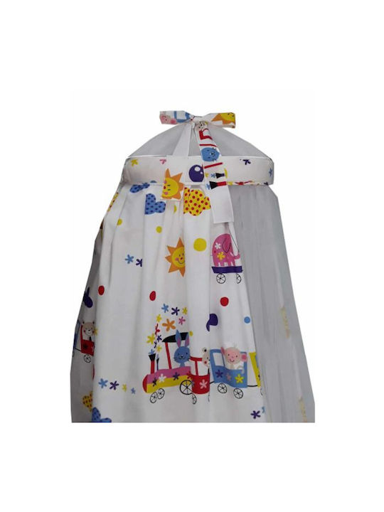 Beboulino Mosquito Net Crib Train Tulle 708-0708-1861 Multicolored 150x450cm