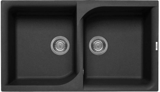 Elleci Ego 450 Granitek Drop-In Μ86xΠ50см Неро Elleci Ego 450 Granitek Drop-In Μ86xΠ50см Неро