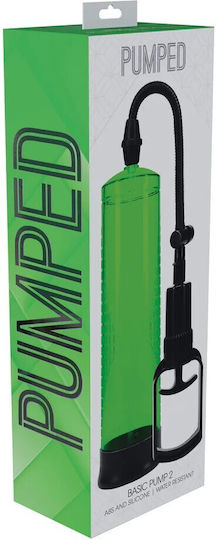Basic Pump 2 Αδιάβροχη Αντλία Κενού Μεγέθυνσης Πέους Πράσινο