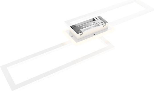 Braytron Plafonieră de Tavan Albă cu LED Integrat și Cristale