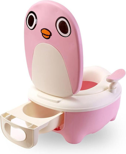 Töpfchen Toilette mit Deckel Rosa