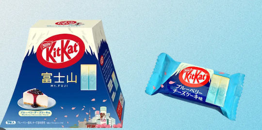 Kit Kat Chocolate Mountain Fuji Box Blueberry Cheesecake Limited Edition 140g