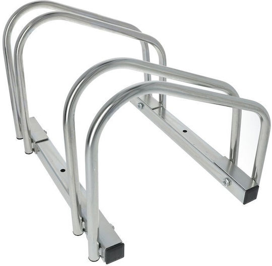Dresco Bicycle Parking Bar for 2 Bicycles Silver 5110253