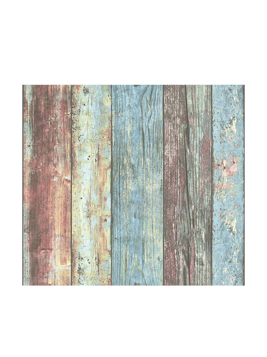 Tapet de Perete 1000x53cm Wood Stone Albastră Lavabil