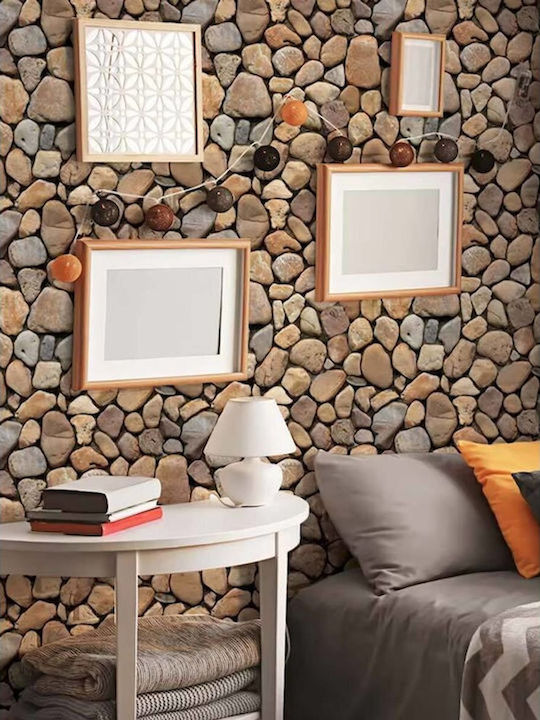 Самозалепваща Тапет за Стена Кафяв 300x120см