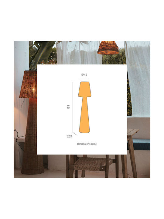 NewGarden Outdoor Floor Lamp for Exterior Space IP54 for E27 Bulb Beige