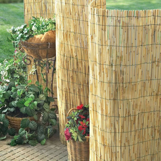 Showood Gard de Bambus cu Întregul Reed 1.5x3m