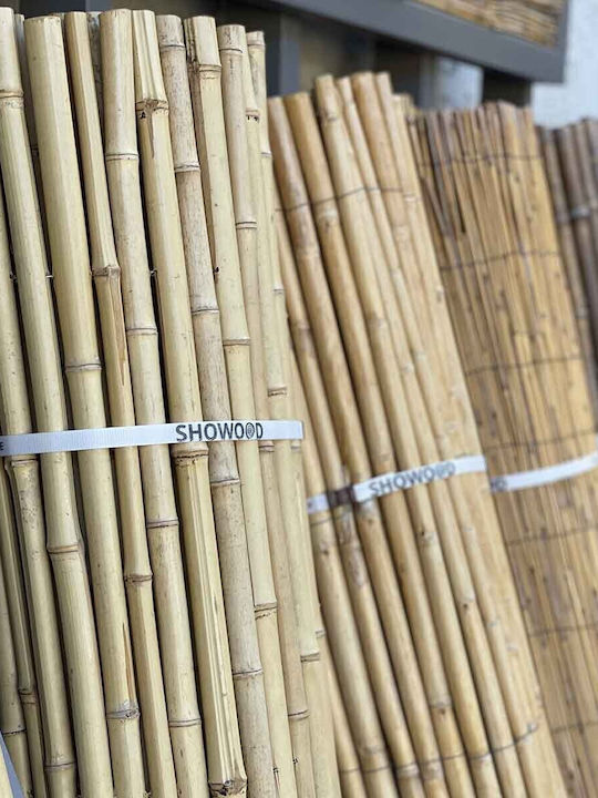 Dom Wood Bambuszaun mit Ganzes Schilf Bambus 2x2.5m