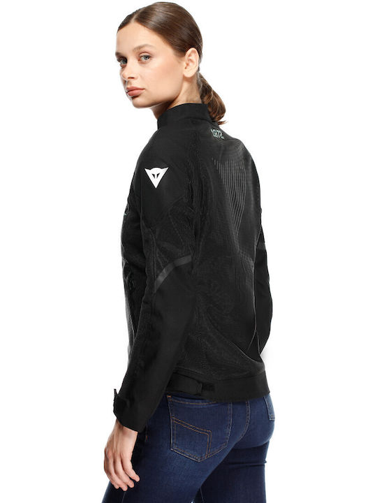 Dainese Herosphere Air Tex Jacket Women's Motorcycle Jacket 4 Seasons Black / Gray / Light Green