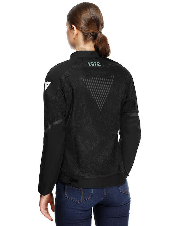 Dainese Herosphere Air Tex Jacket Women's Motorcycle Jacket 4 Seasons Black / Gray / Light Green