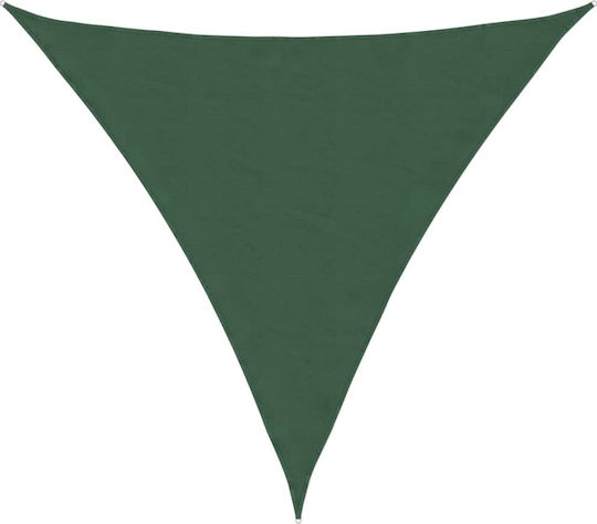 vidaXL Triunghi Umbrela Sail Verde cu strat PU 6x6m confecționat din țesătură Oxford