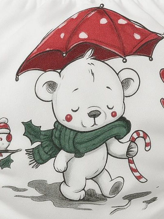 Poopes Red Bear Umbrella Παιδικό Βρακάκι Red