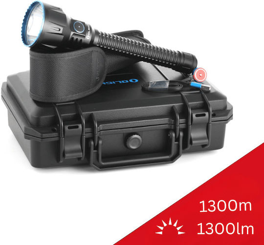 Olight Επαναφορτιζόμενος Φακός LED IPX8 με Μέγιστη Φωτεινότητα 1300lm