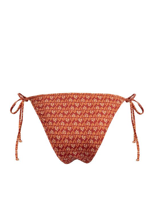 Bikini Slip cu Dantelă Cinnabar