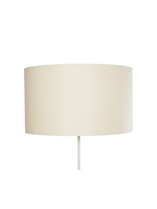 GloboStar Lumo Φωτιστικό Δαπέδου Υ155xΜ37εκ. με Ντουί για Λαμπτήρα E27 Μπεζ