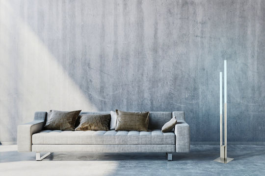 Eglo Fraioli LED Floor Lamp H175.5xW28cm. with RGBW Light Silver