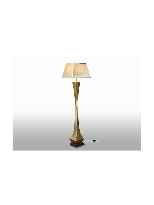 Deco Φωτιστικό Δαπέδου Υ172xΜ43εκ. με Ντουί για Λαμπτήρα E27 Χρυσό