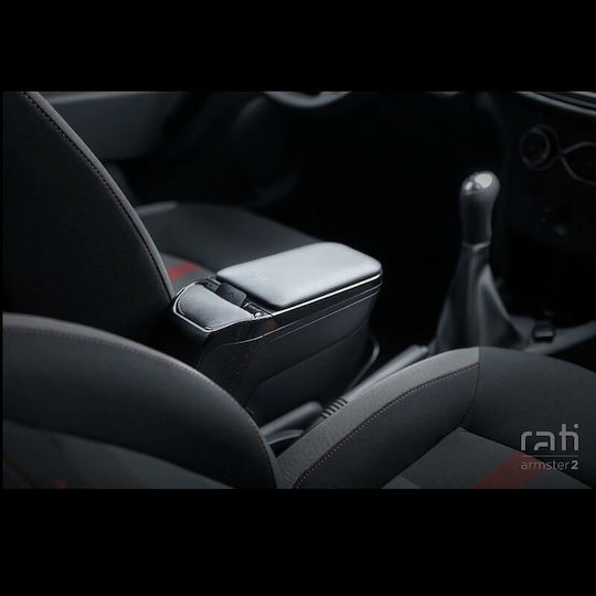 Rati Armster Car PU Armrest for Suzuki Baleno Black