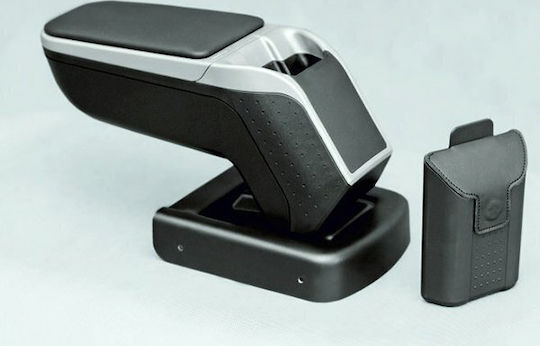Rati Armster Car Leather Armrest for Suzuki Swift Silver