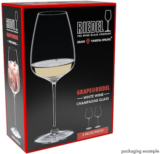 Riedel Set of Glasses Champagne / Cocktail/Drinking / White Wine made of Crystal Stemmed 2pcs