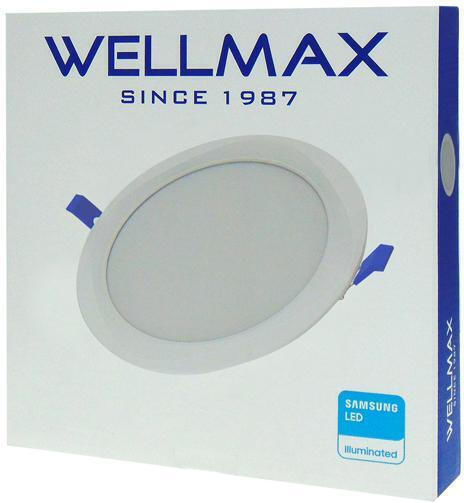 Wellmax Recessed LED Panel 18W 22.5cm