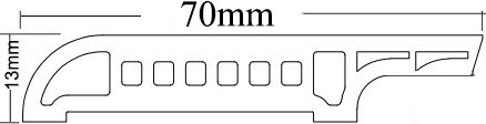 Newplan Bodenleiste PVC 240x7cm