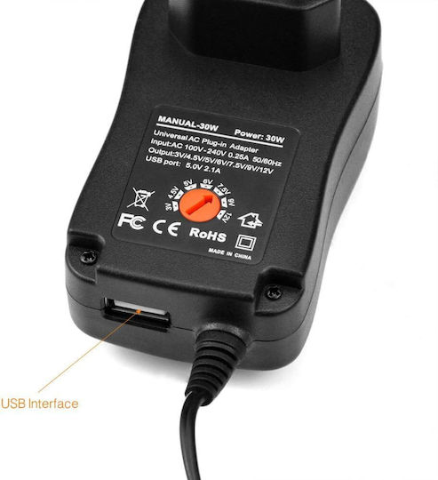 ATC Τροφοδοτικό LED Ισχύος 30W με Τάση Εξόδου 5V