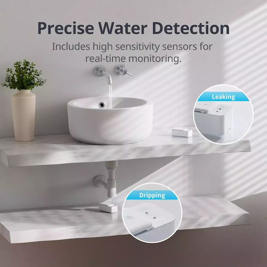 Switchbot Wireless Battery Flood Detector Bluetooth Wi-Fi With Siren & Cable