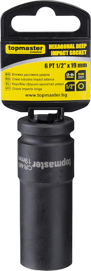 Topmaster Nuss Pneumatisch Sechskant Spritzfilter Wasserhahn mit Vierkant-Antrieb 1/2" 1Stück