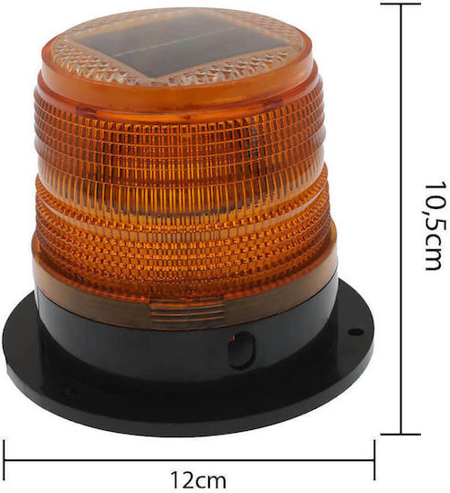 Factory Φάρος Αυτοκινήτου LED Αδιάβροχος 9cm με Πορτοκαλί Φωτισμό