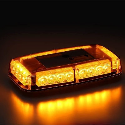 Auto-Leuchtturm LED 12V 28cm mit Orange Beleuchtung