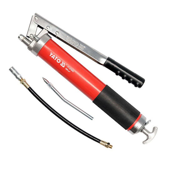 Yato Hand Grease Gun Straight & Flexible Pipe 0.6lt