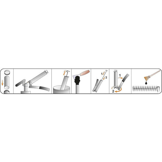 Yato Hand Grease Gun Straight & Flexible Pipe 0.6lt