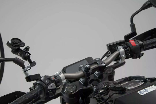 SW-Motech Halterung Telefon Motorrad mit Koffer für Lenkrad