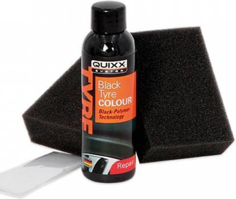 Quixx Kit Επιδιόρθωσης Βαφής Ελαστικών Μαύρο 75ml
