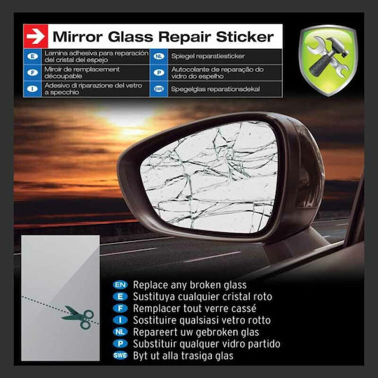 Car+ Car Repair Kit for Windscreen Κρύσταλλο Καθρέφτη Αυτοκόλλητο Universal 23.5x17.8cm 1pcs
