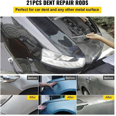 Vevor Kit Reparator pentru Adâncituri Autoturism Gri 21buc