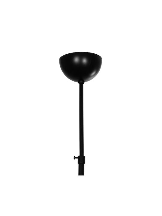 GloboStar Blazeo Hängelampe Schwarz Glocke mit Fassung E27 40x40x40cm.