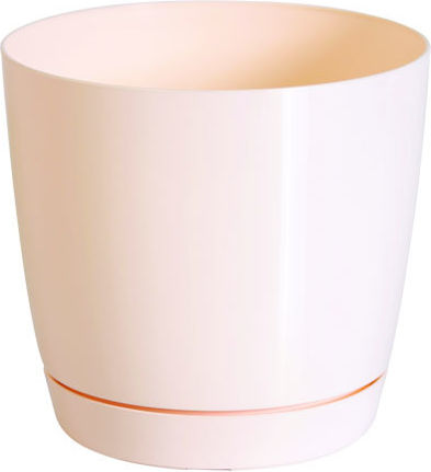 Marhome Coubi Round P Pot Plastic Cream 24x24x22cm.